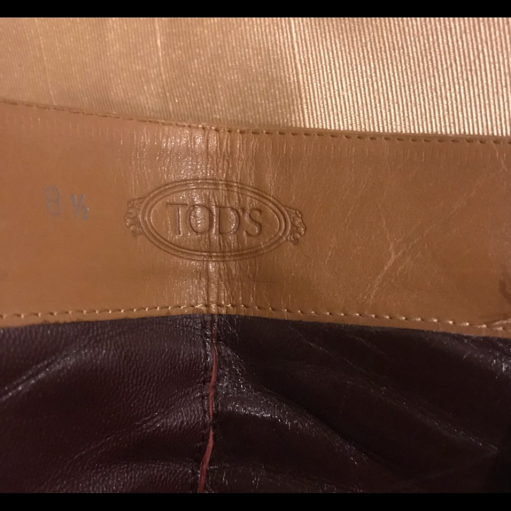 SOLD ON TRADESY!! Vintage Tod’s tan leather boots, size 8.5. - Picture 5 of 7